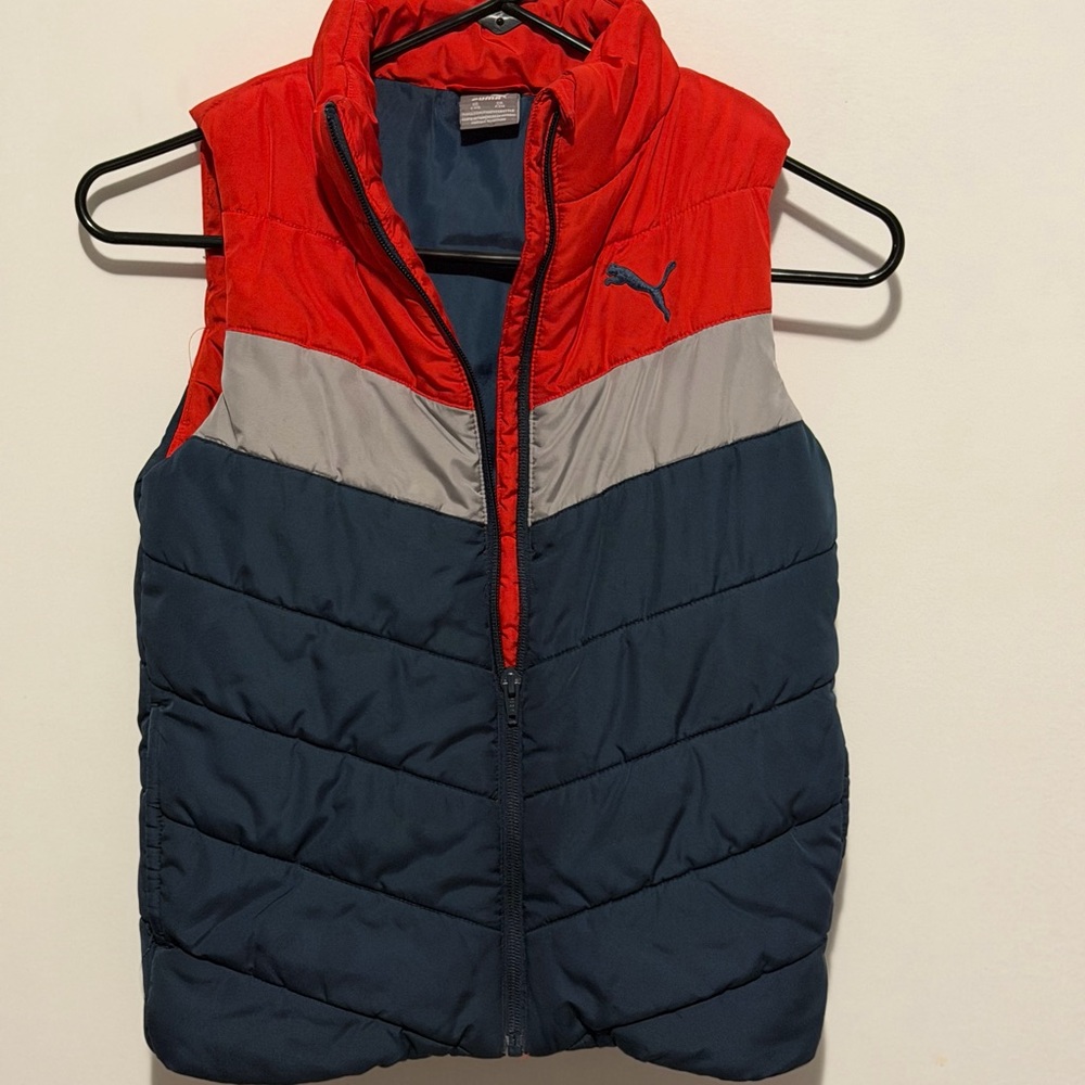 Puma Red and Navy Kids Vest